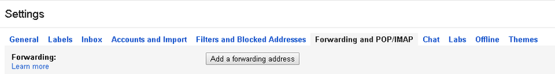 Gmail Forwarding Example